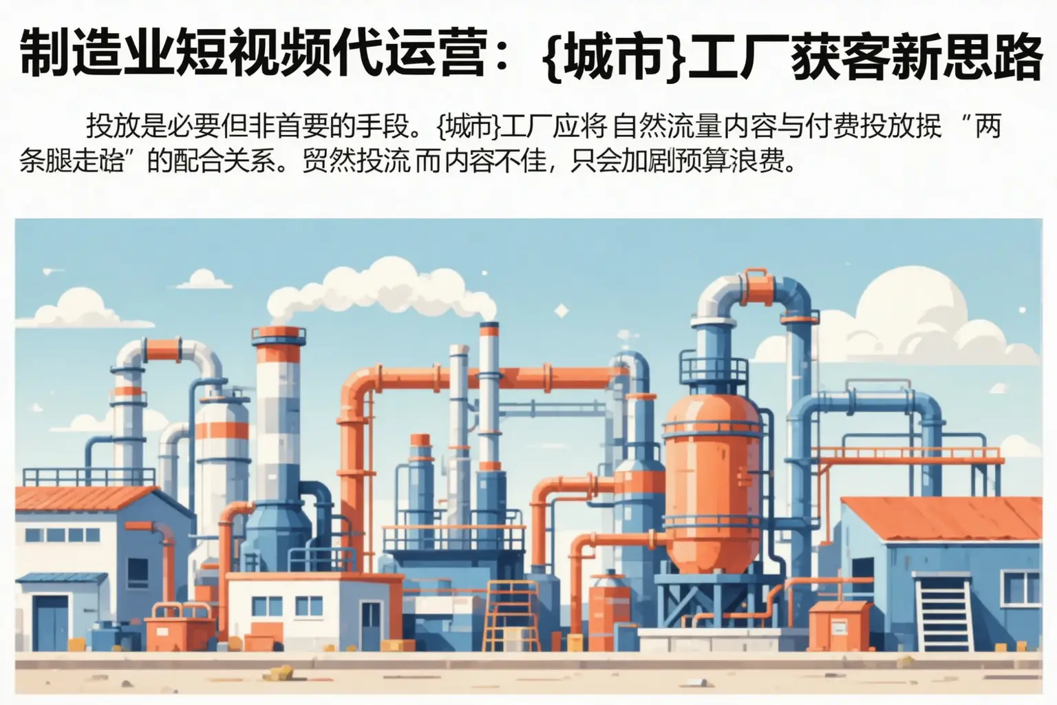制造业短视频代运营:肥乡工厂获客新思路